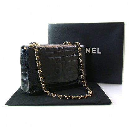 Chanel Alligator Jumbo Classic Flap Black 4 of 12