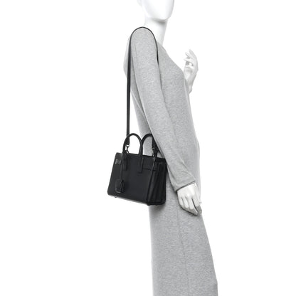 Saint Laurent Calfskin Nano Sac De Jour Black 2 of 16