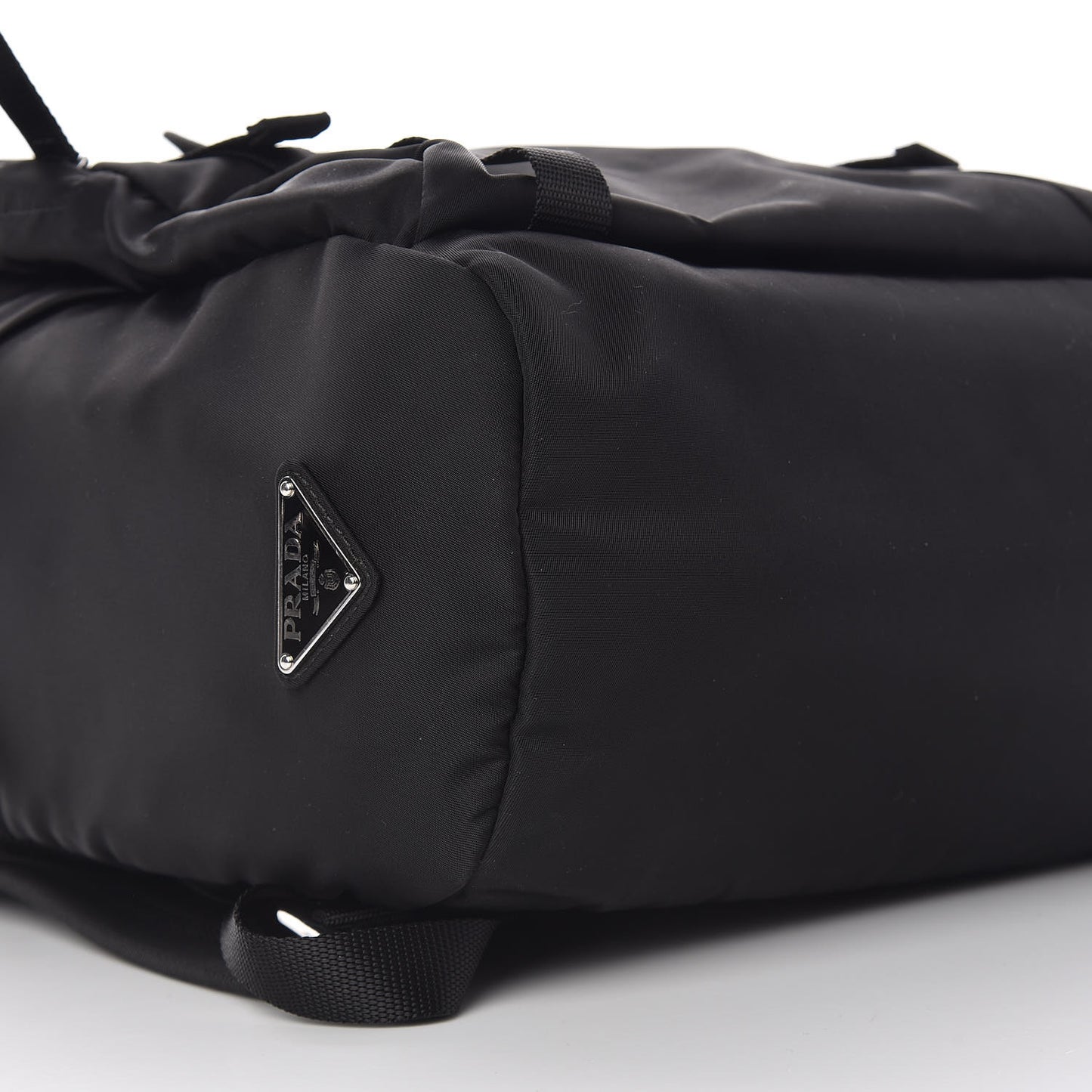 Nylon Montagna Double Buckle Backpack Black