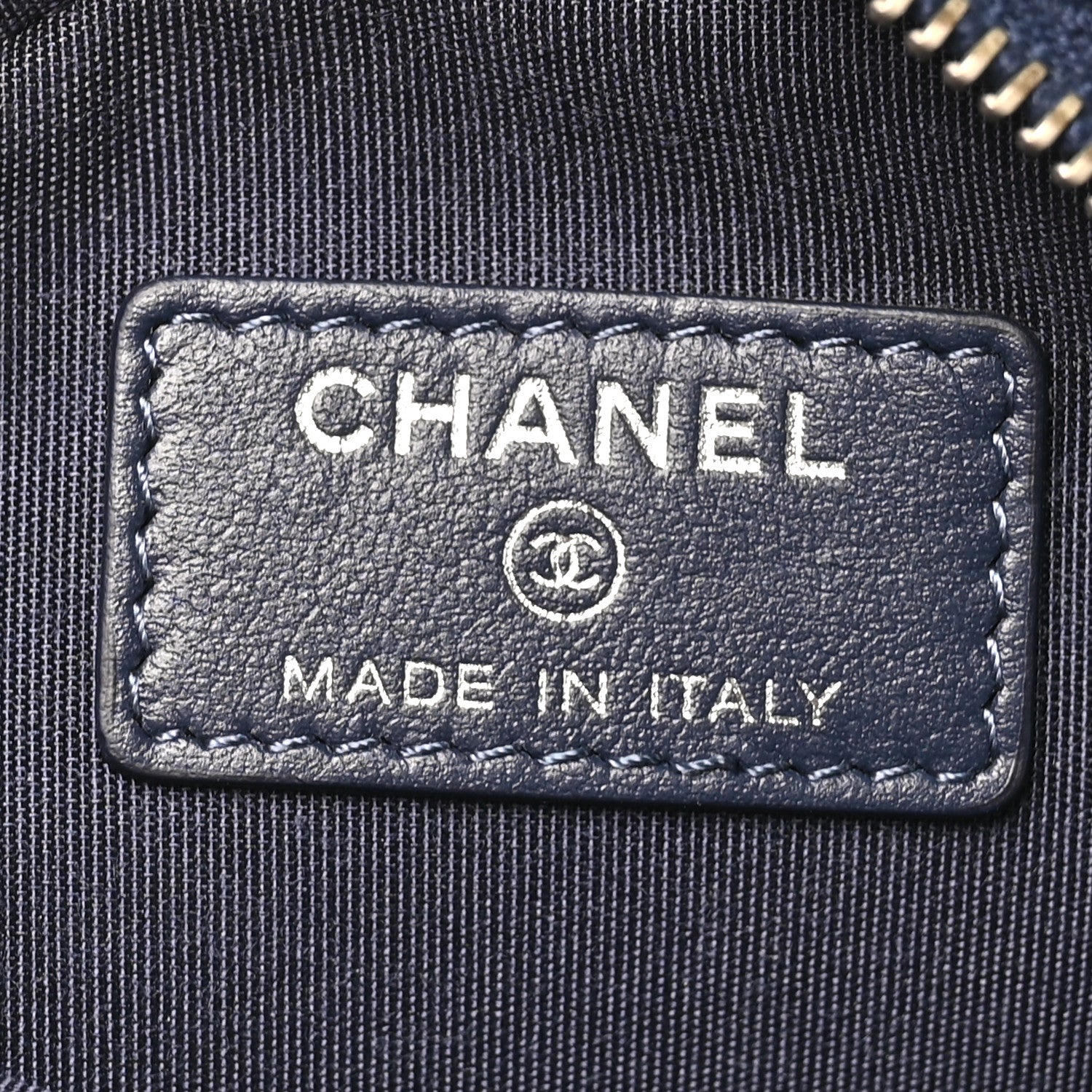 Chanel Denim Quilted Round Clutch With Chain Blue 6 of 10