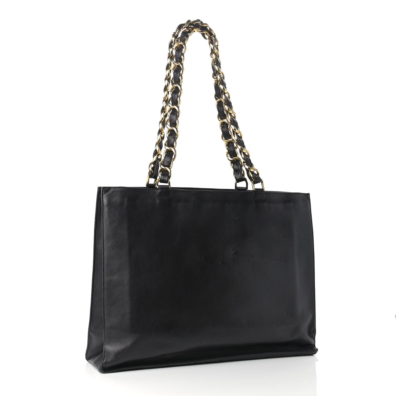 Chanel Lambskin CC Tote Black 2 of 10