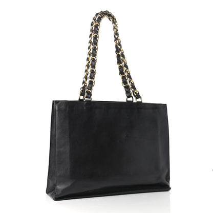 Chanel Lambskin CC Tote Black 2 of 10