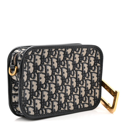 Christian Dior Oblique Diorquake Clutch Blue 3 of 10