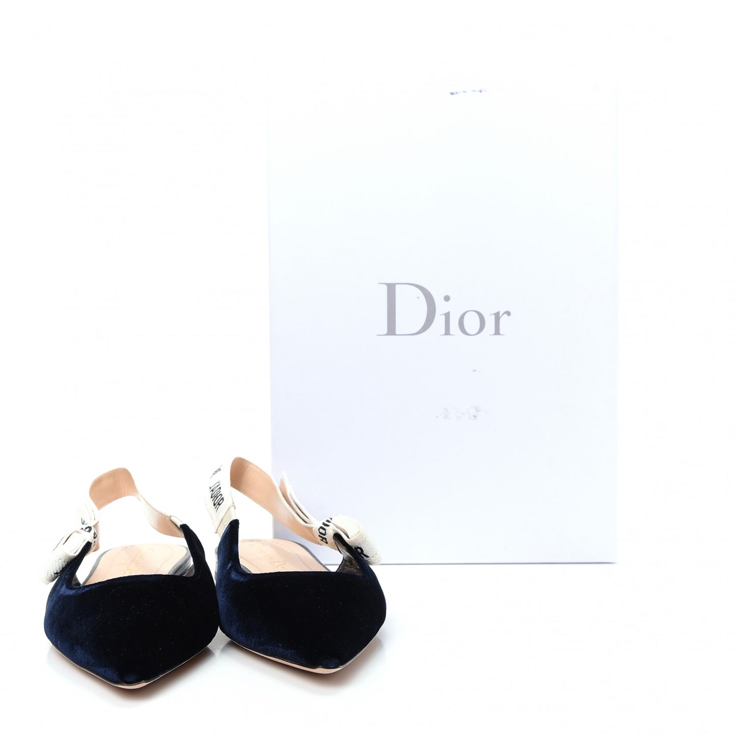 Velvet Ribbon J'Adoir Slingback Ballet Flats 37 Deep Blue