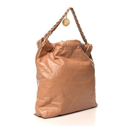 Chanel Shiny Calfskin Quilted Chanel 22 Beige 4 of 11
