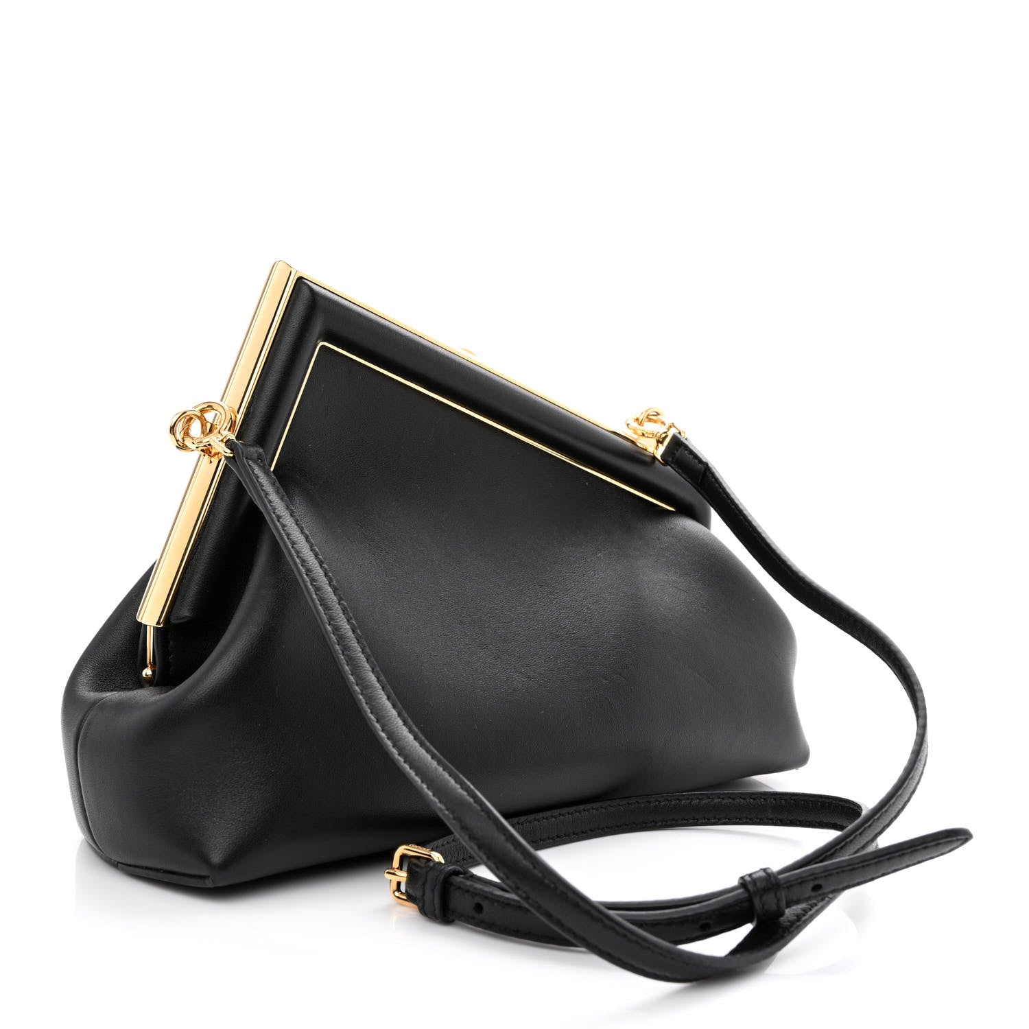 Fendi Shiny Nappa Small Fendi First Black 3 of 10