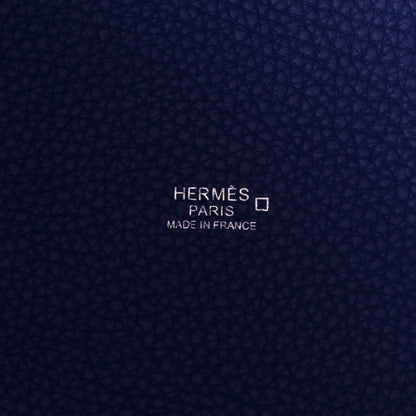 Hermes Taurillon Clemence Matte Alligator Picotin Lock Touch 22 MM Bleu Electrique 5 of 9