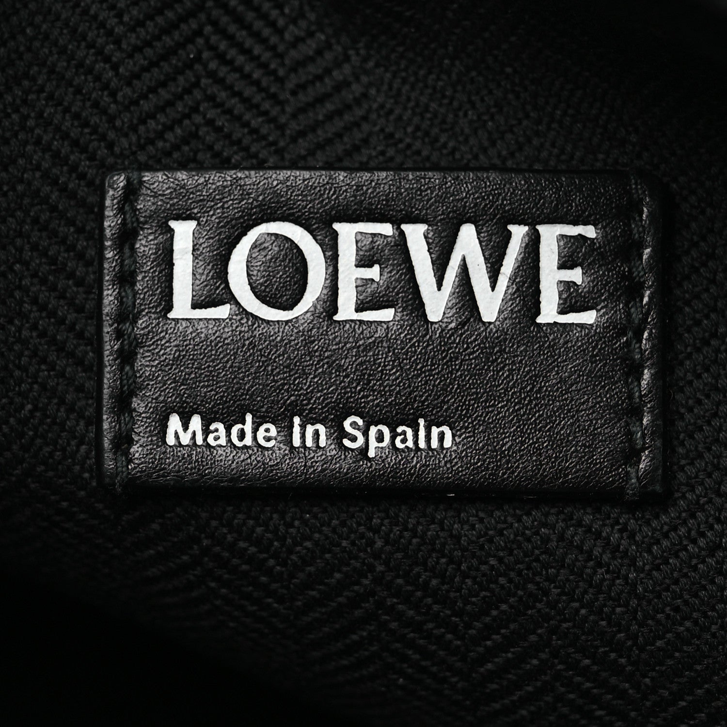 Loewe Calfskin Embossed Repeat T Pouch Black 6 of 11
