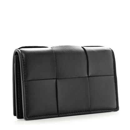 Bottega Veneta Nappa Maxi Intrecciato Card Holder Wallet Black 3 of 6