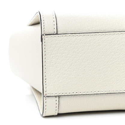 Gucci Textured Calfskin Web Small Ophidia Tote Bag Mystic White 6 of 9