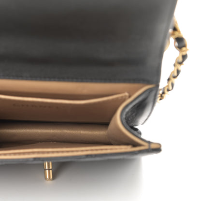 Chanel Goatskin Quilted Chic Pearls Flap Black 5 of 11