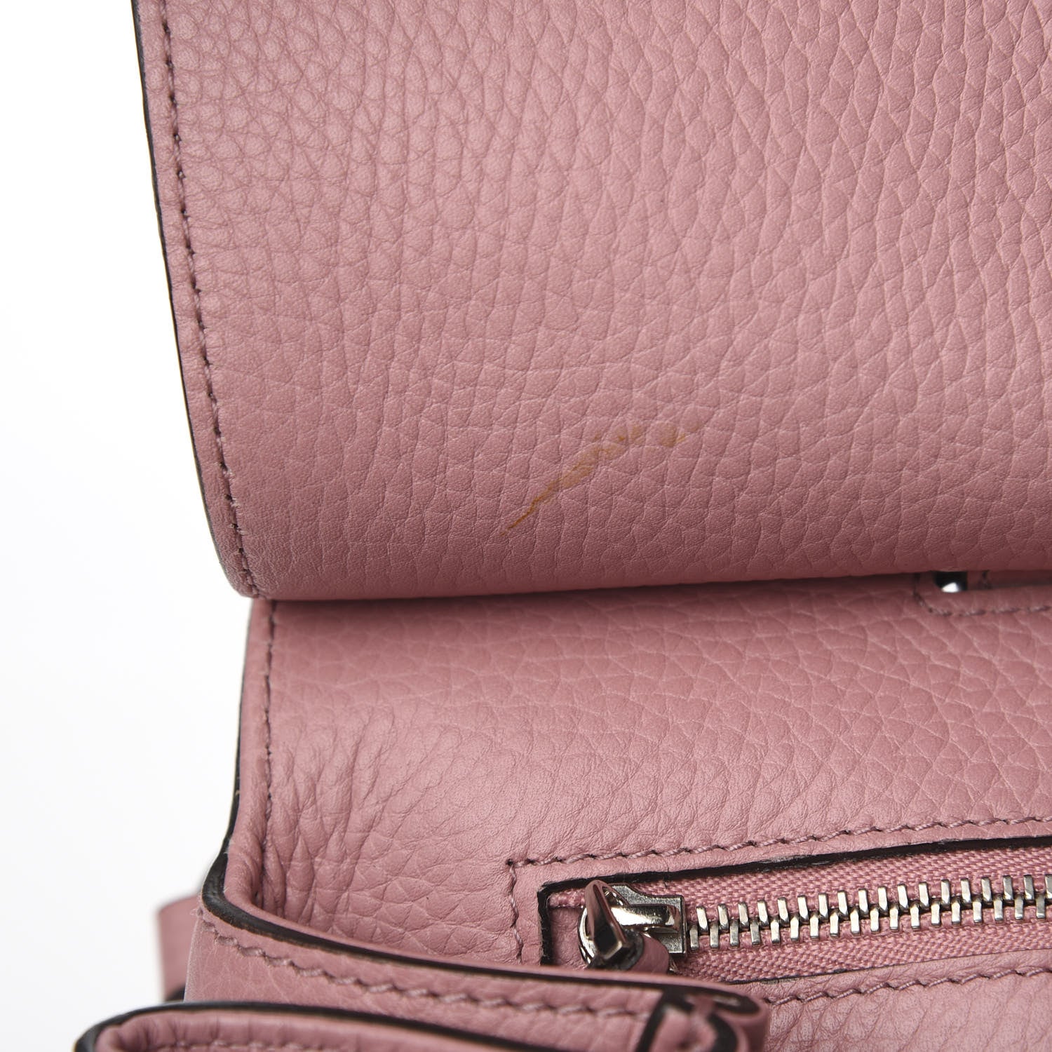Gucci Cellarius Calfskin Medium Bamboo Daily Top Handle Bag Carmine Rose 6 of 9