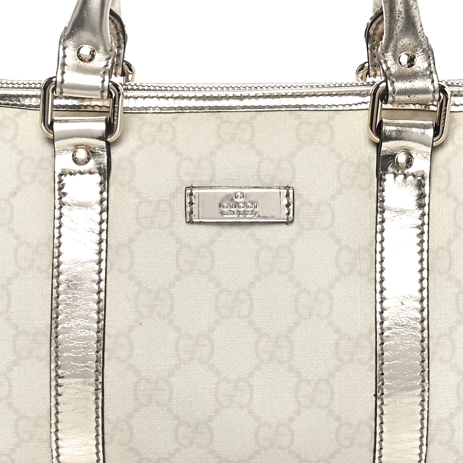 Gucci GG Plus Monogram Small Joy Boston Metallic 8 of 10