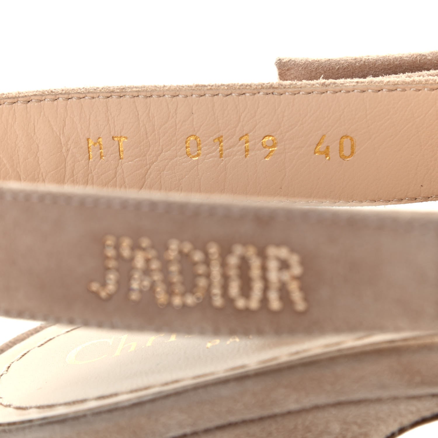 Christian Dior Mesh Suede Crystal J'Adior Slingback 65mm Pumps 40 Nude 8 of 8