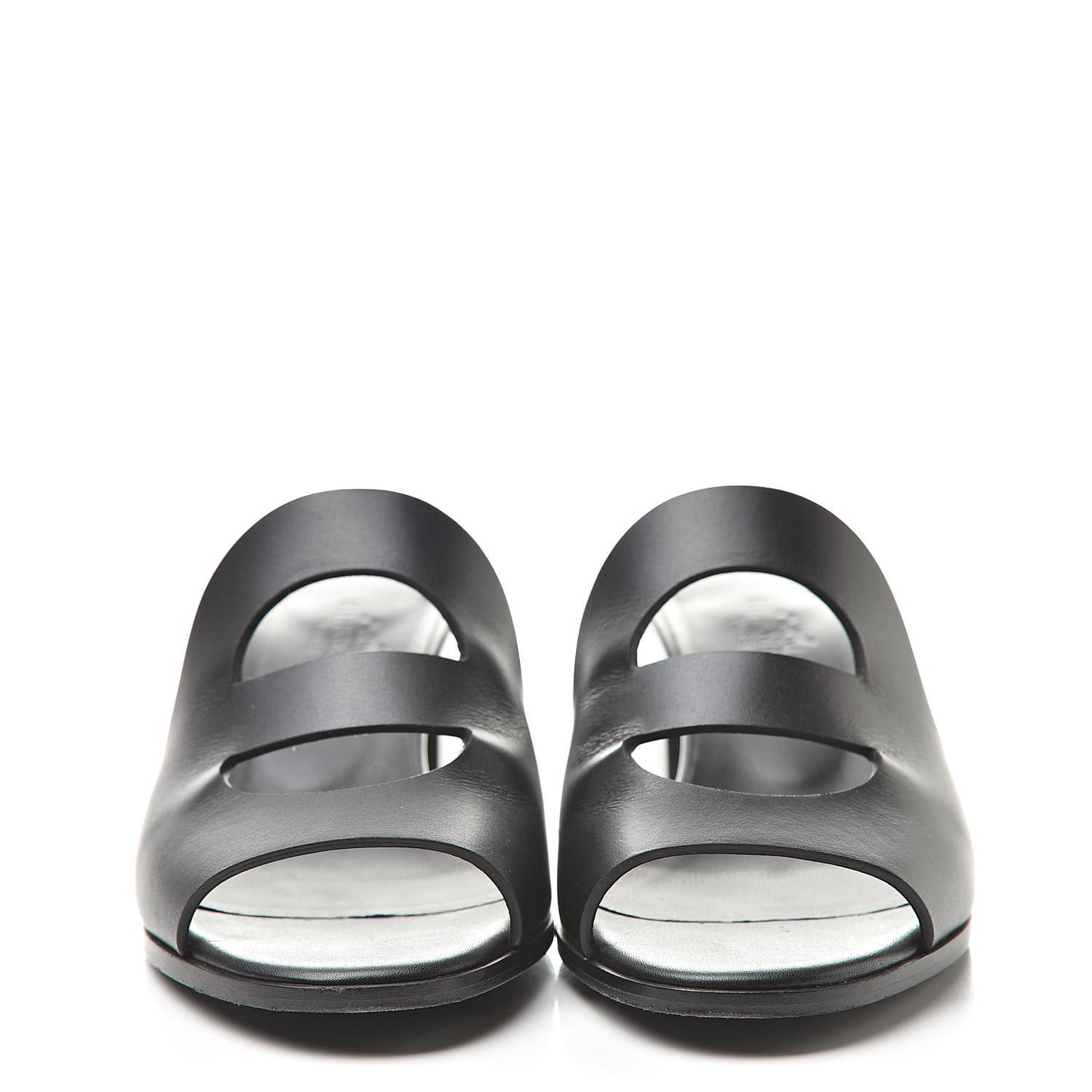 Calfskin Mona Sandals 35.5 Black