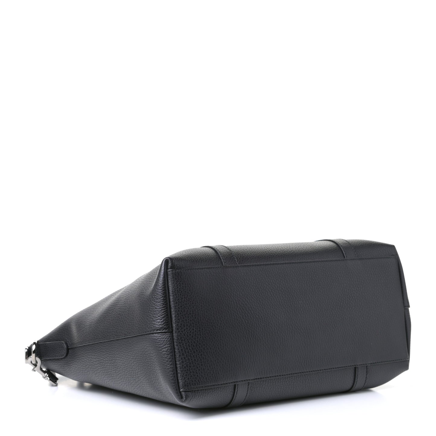 Calfskin Medium GG Charm Convertible Dome Satchel Black