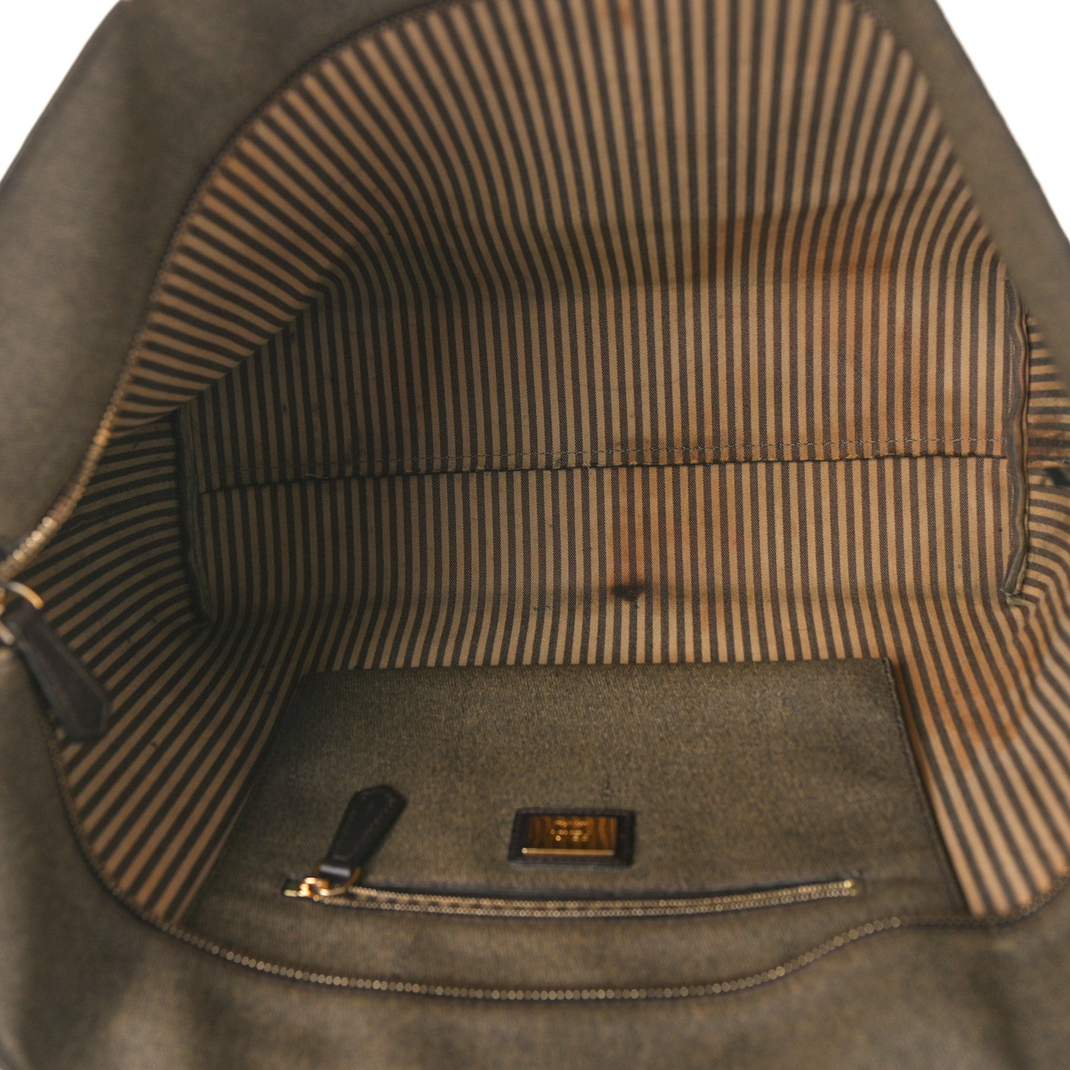Fendi Zucca Spalmati Medium Roll Tote Tobacco Moro 5 of 19