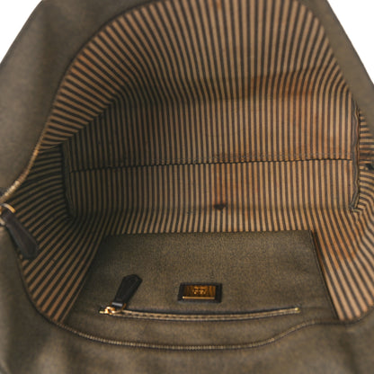 Fendi Zucca Spalmati Medium Roll Tote Tobacco Moro 5 of 19