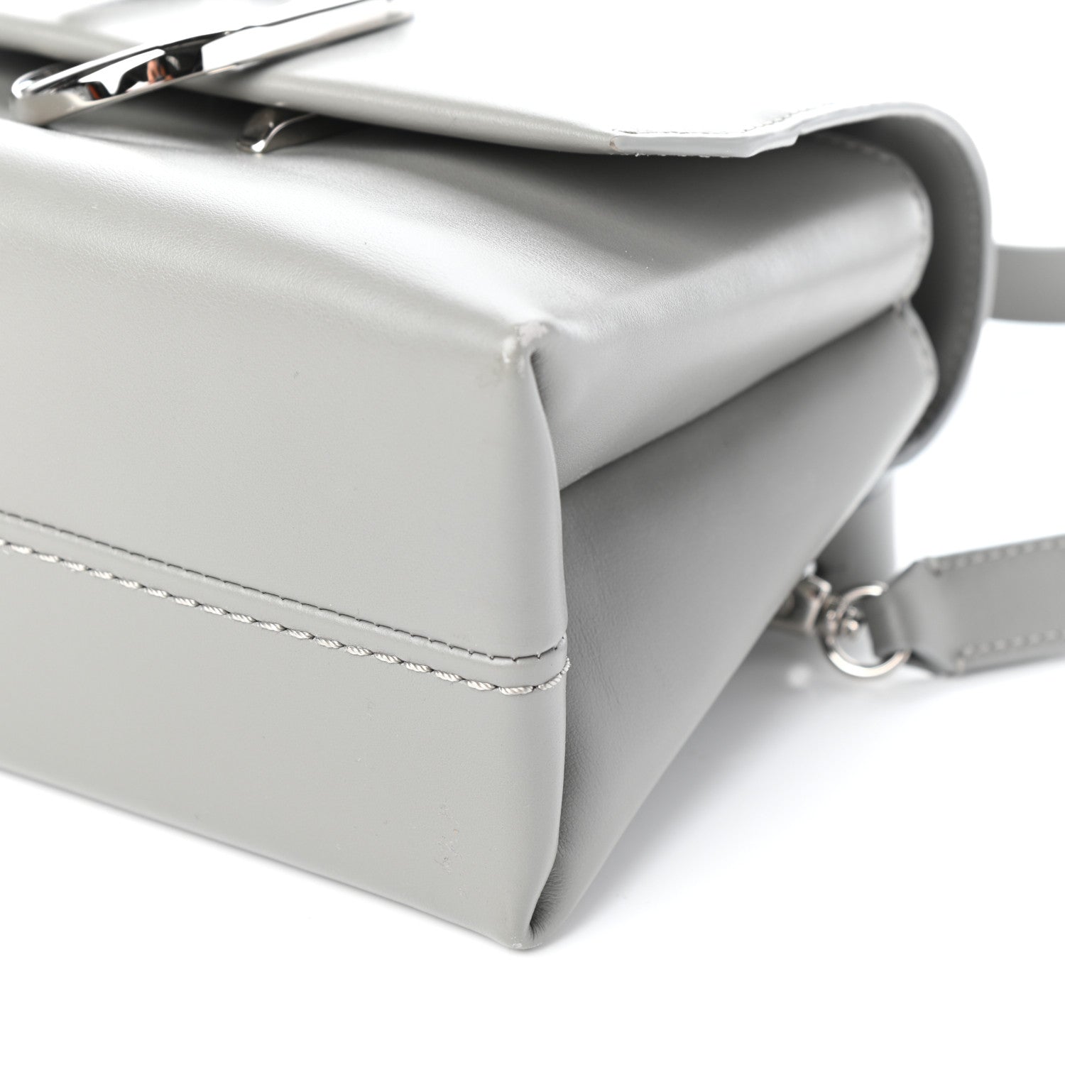 3.1 Phillip Lim Smooth Calfskin Mini Alix Top Handle Satchel Cement 9 of 9