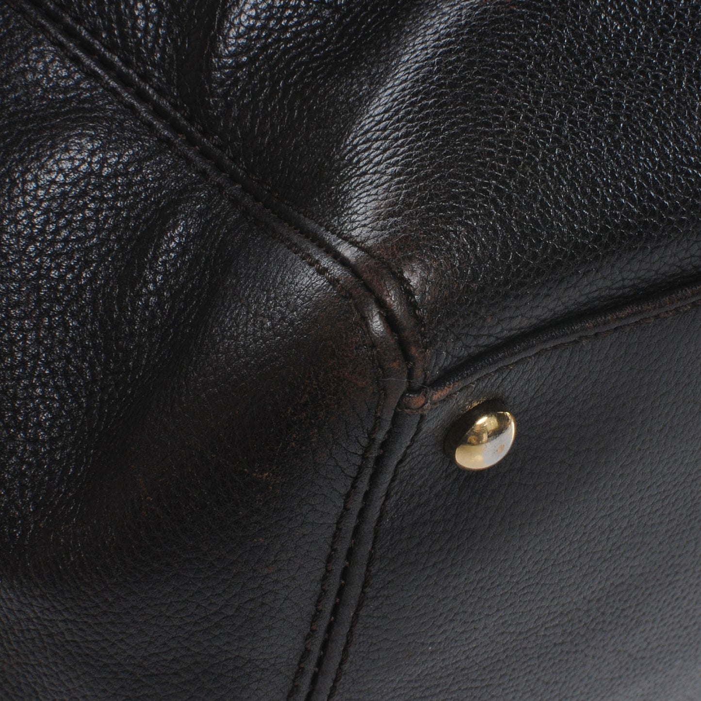 Caviar Cerf Shopper Tote Dark Brown