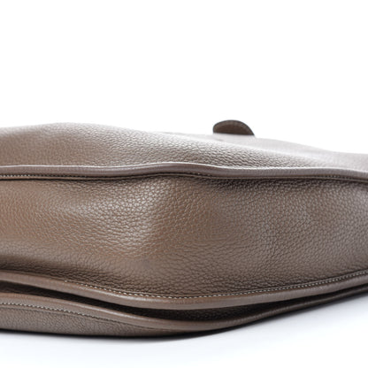 Hermes Taurillon Clemence Evelyne III PM Etoupe 7 of 10