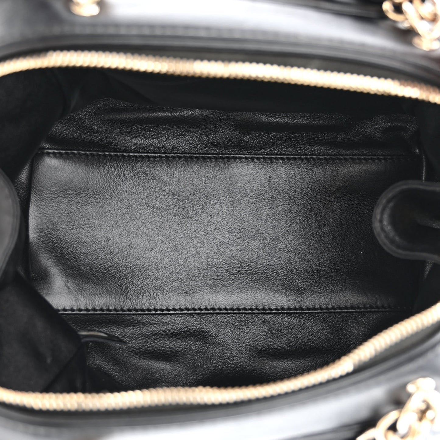 Lambskin Quilted Easy Carry Bowling Bag Black