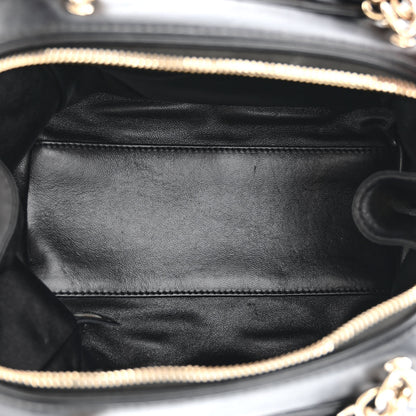 Chanel Lambskin Quilted Easy Carry Bowling Bag Black 5 of 13