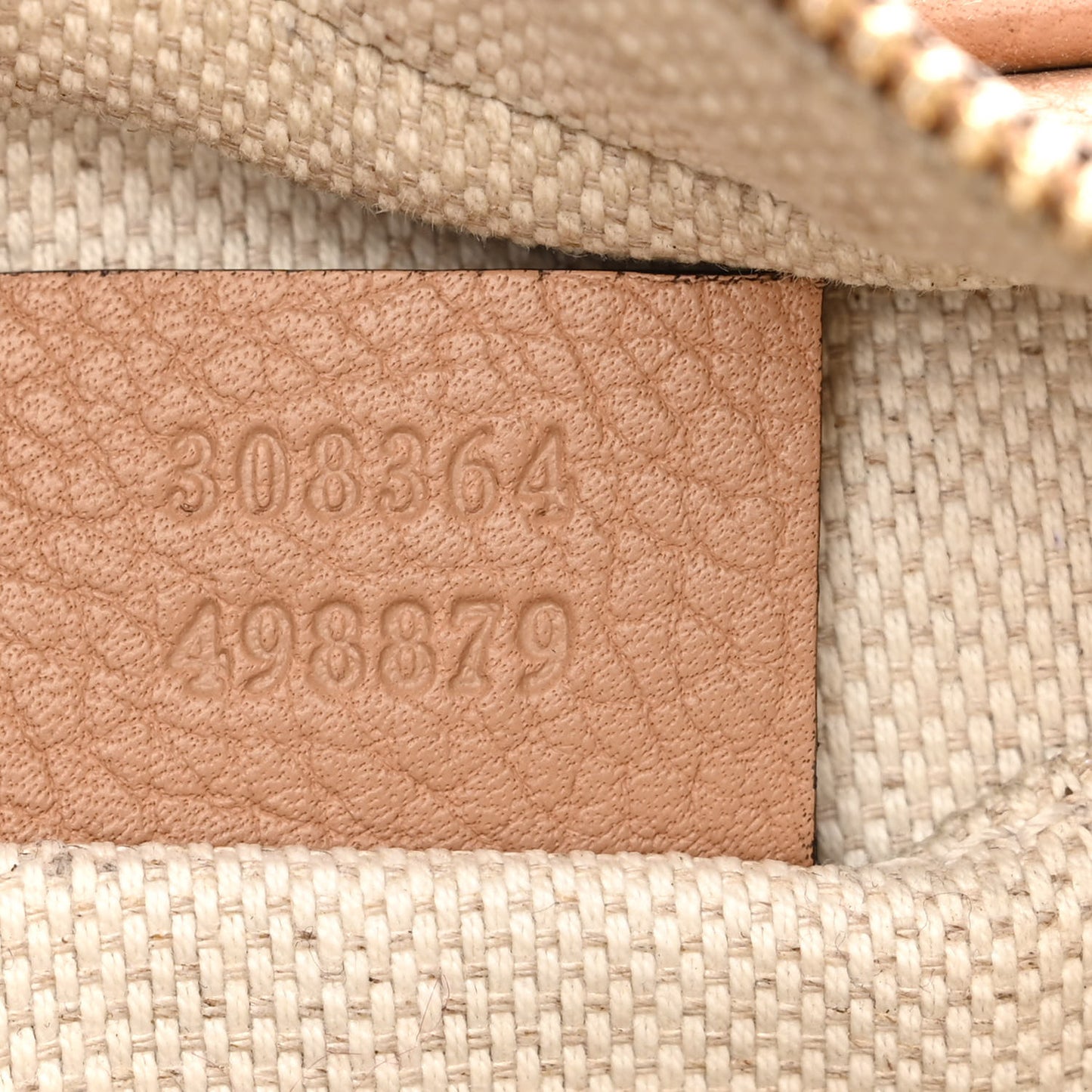 Pebbled Calfskin Small Soho Disco Bag Camelia
