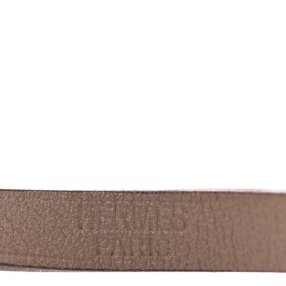 Hermes Swift Hapi 3 MM Triple Tour Wrap Bracelet T2 Etoupe 4 of 7