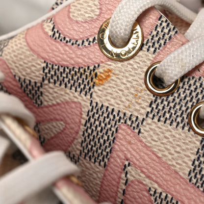 Louis Vuitton Damier Azur Tahitienne Bora Bora Sneakers 40 Rose Ballerine 11 of 12