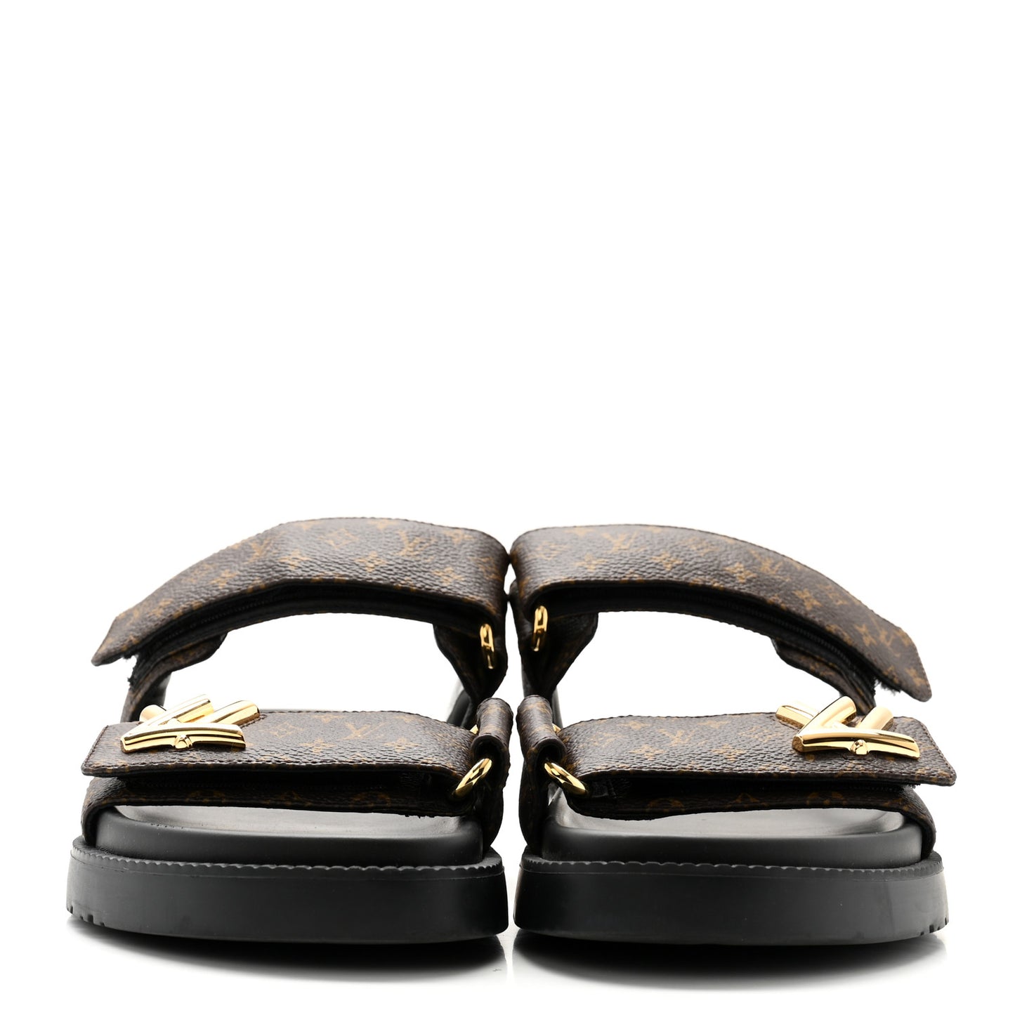 Monogram LV Flat Sandals 37.5