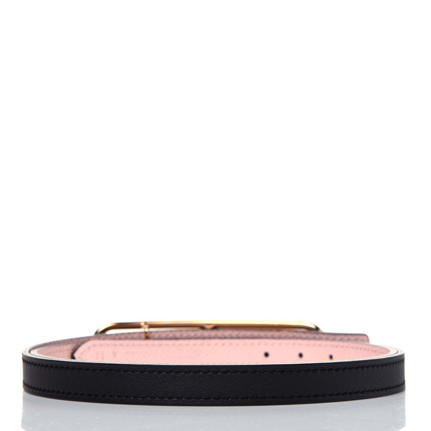 Hermes Swift Epsom 13mm Roulis Belt 85 Bleu Obscur Rose Sakura 2 of 9