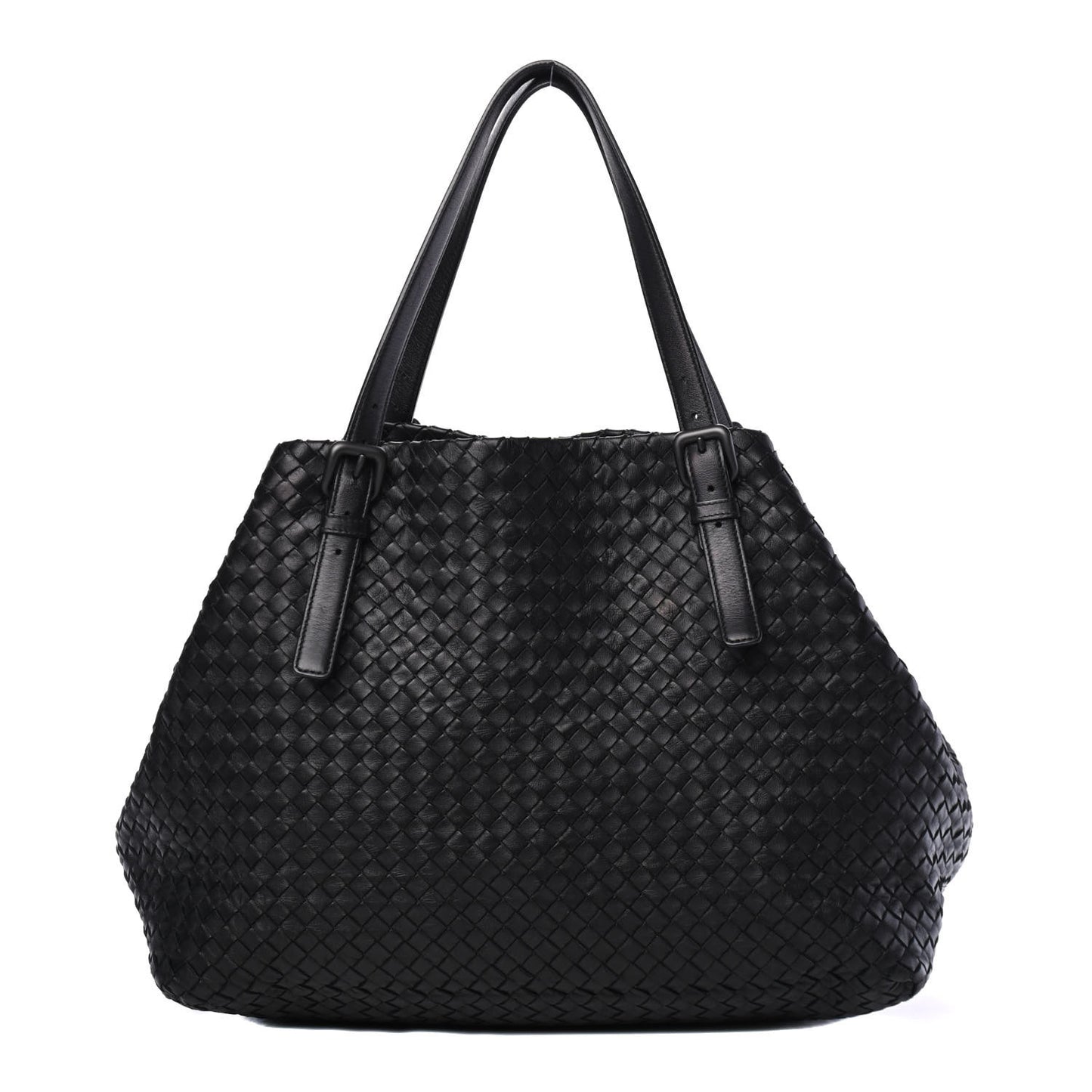 Nappa Intrecciato Large Seamless Tote Black