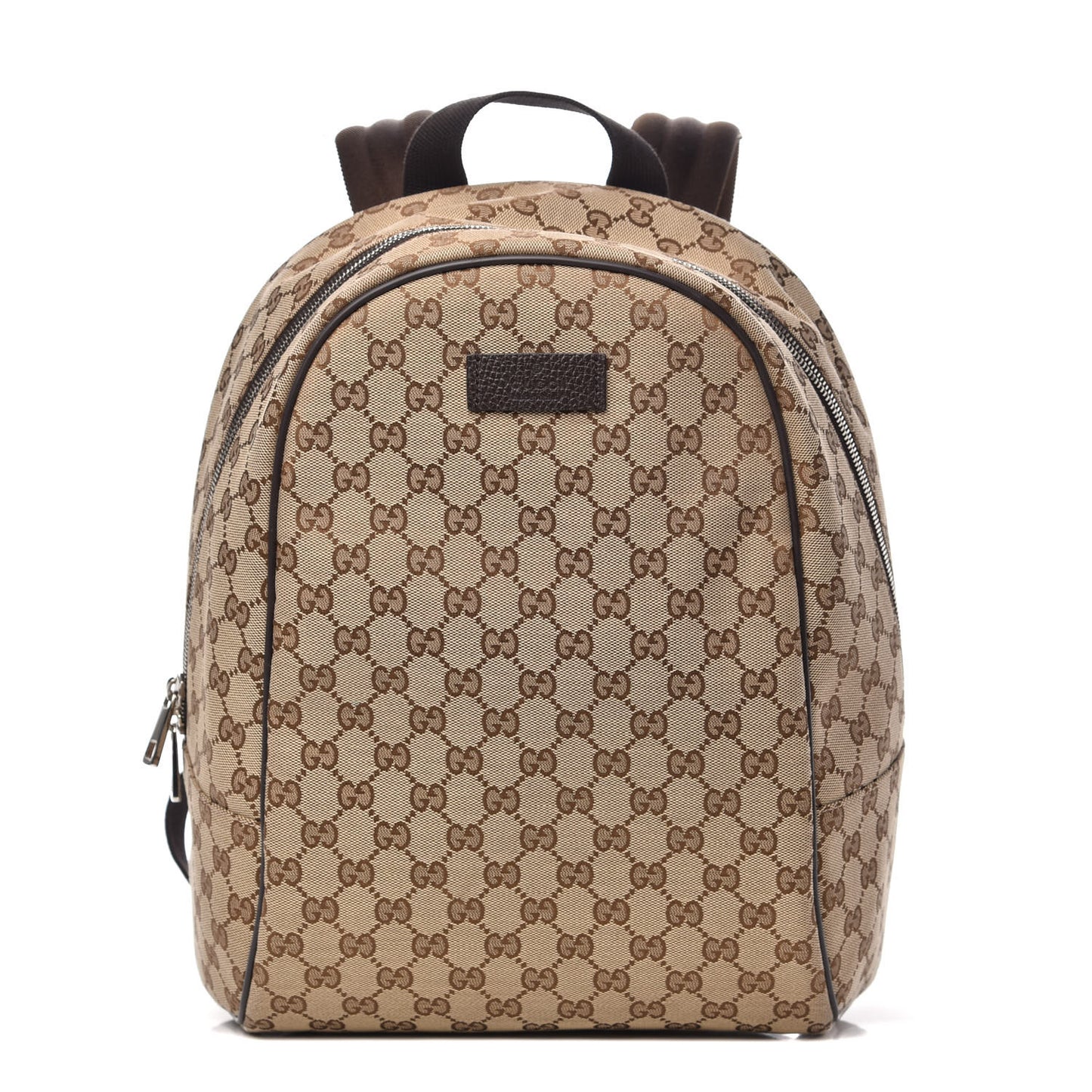 GG Monogram Travel Backpack Dark Brown