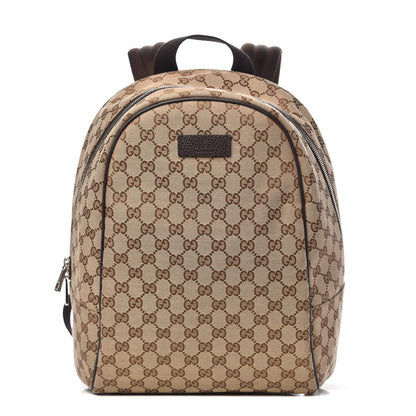 Gucci GG Monogram Travel Backpack Dark Brown 1 of 9