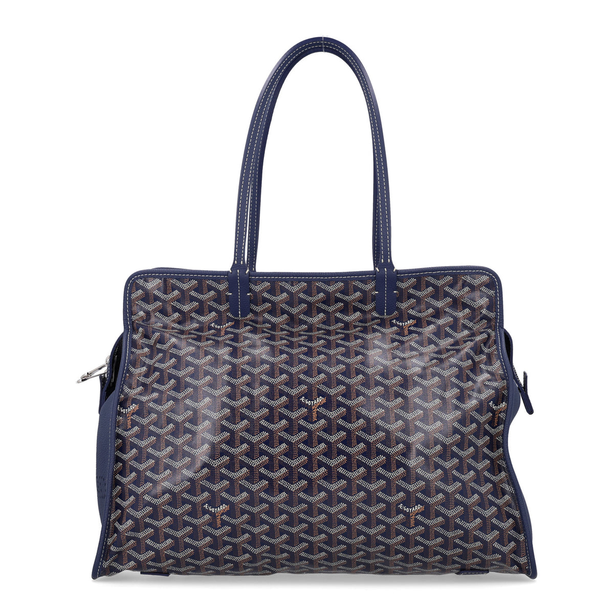 Goyard Goyardine Sac Hardy Pet Carrier PM Navy 1 of 12