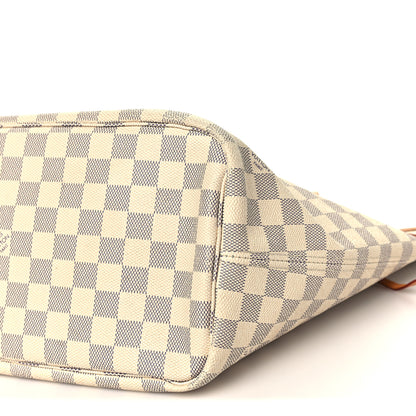 Louis Vuitton Damier Azur Neo Neverfull MM Rose Ballerine 10 of 10