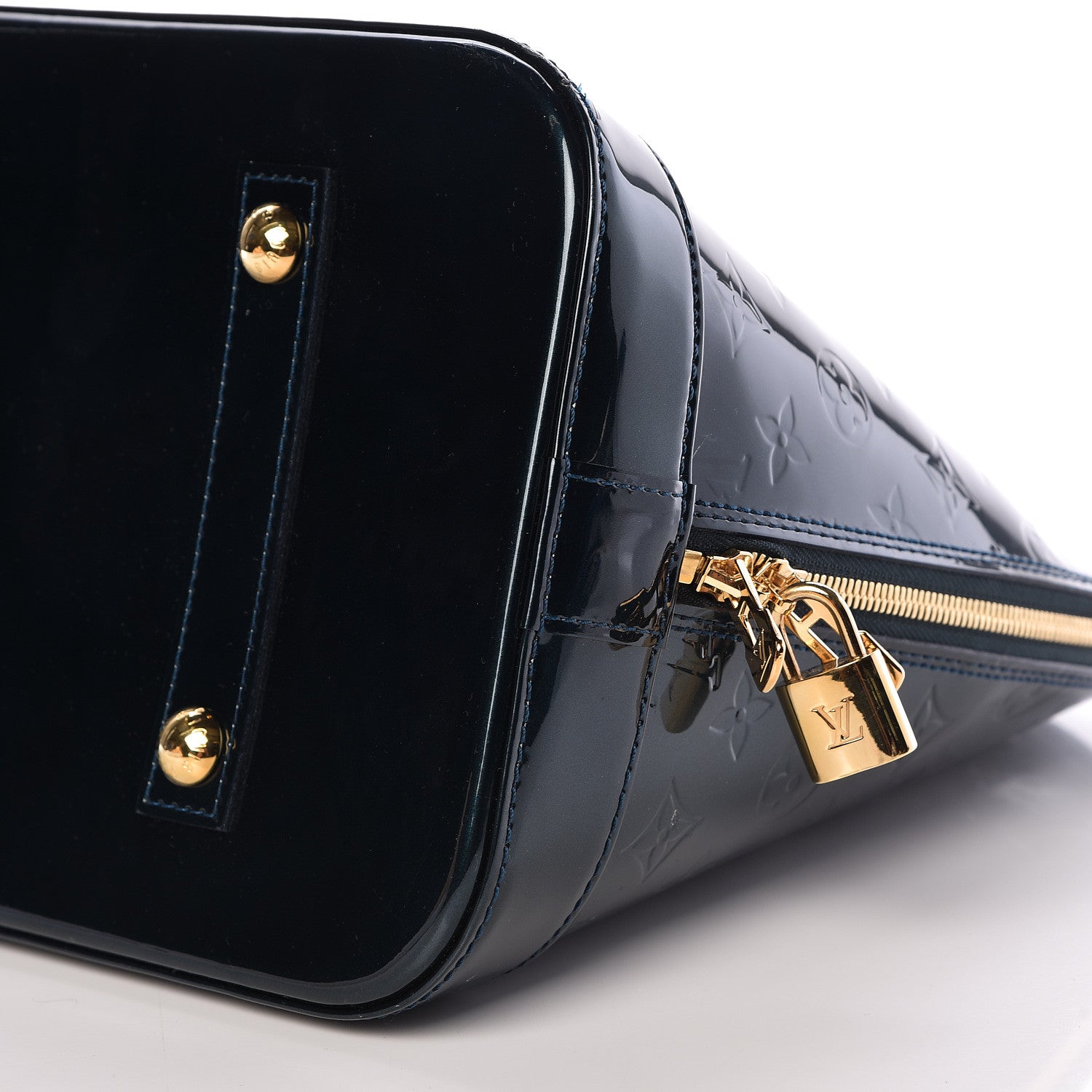 Louis Vuitton Vernis Alma GM Blue Nuit 10 of 11