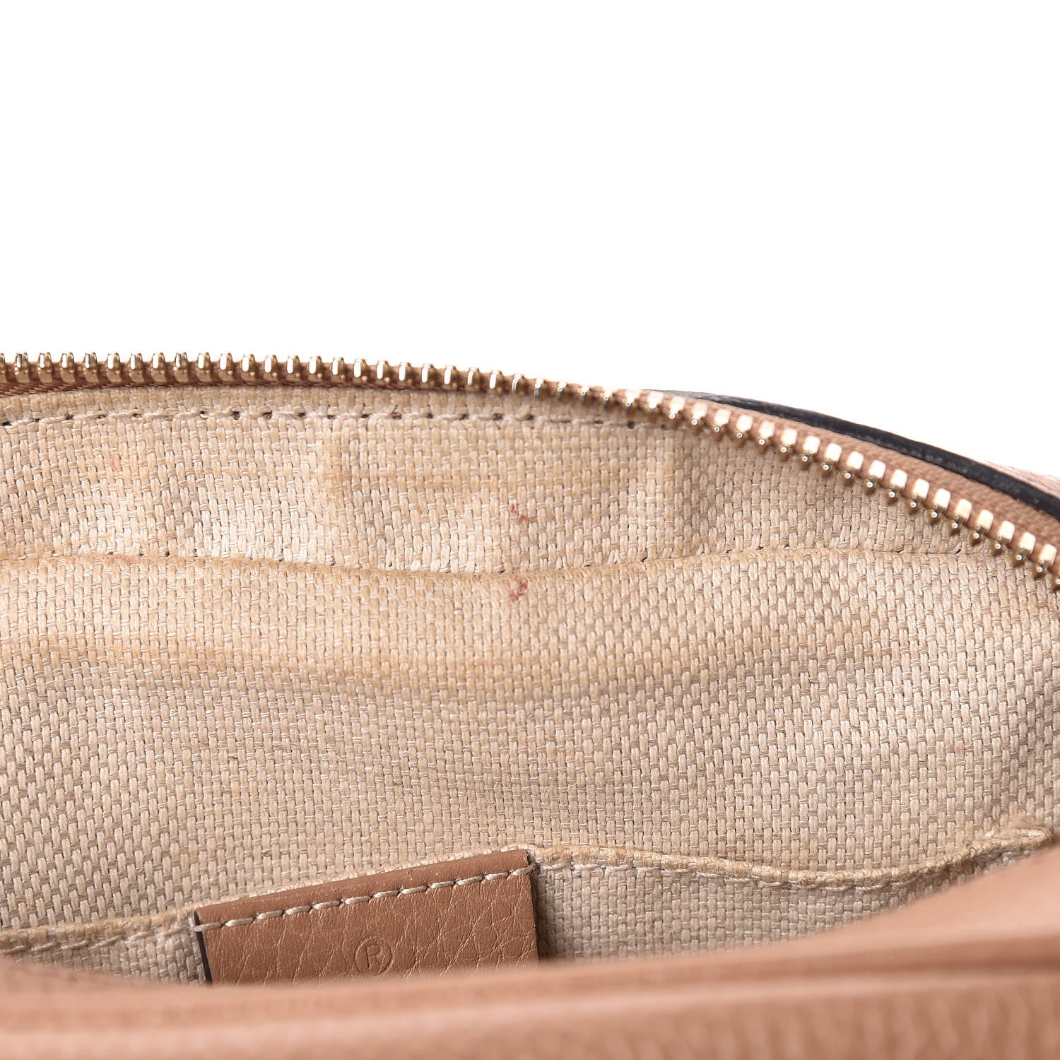 Gucci Pebbled Calfskin Small Soho Disco Bag Camelia 8 of 11