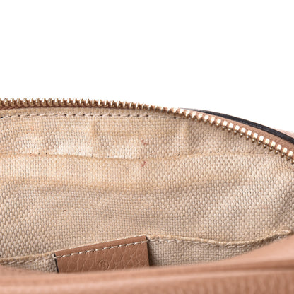 Gucci Pebbled Calfskin Small Soho Disco Bag Camelia 8 of 11