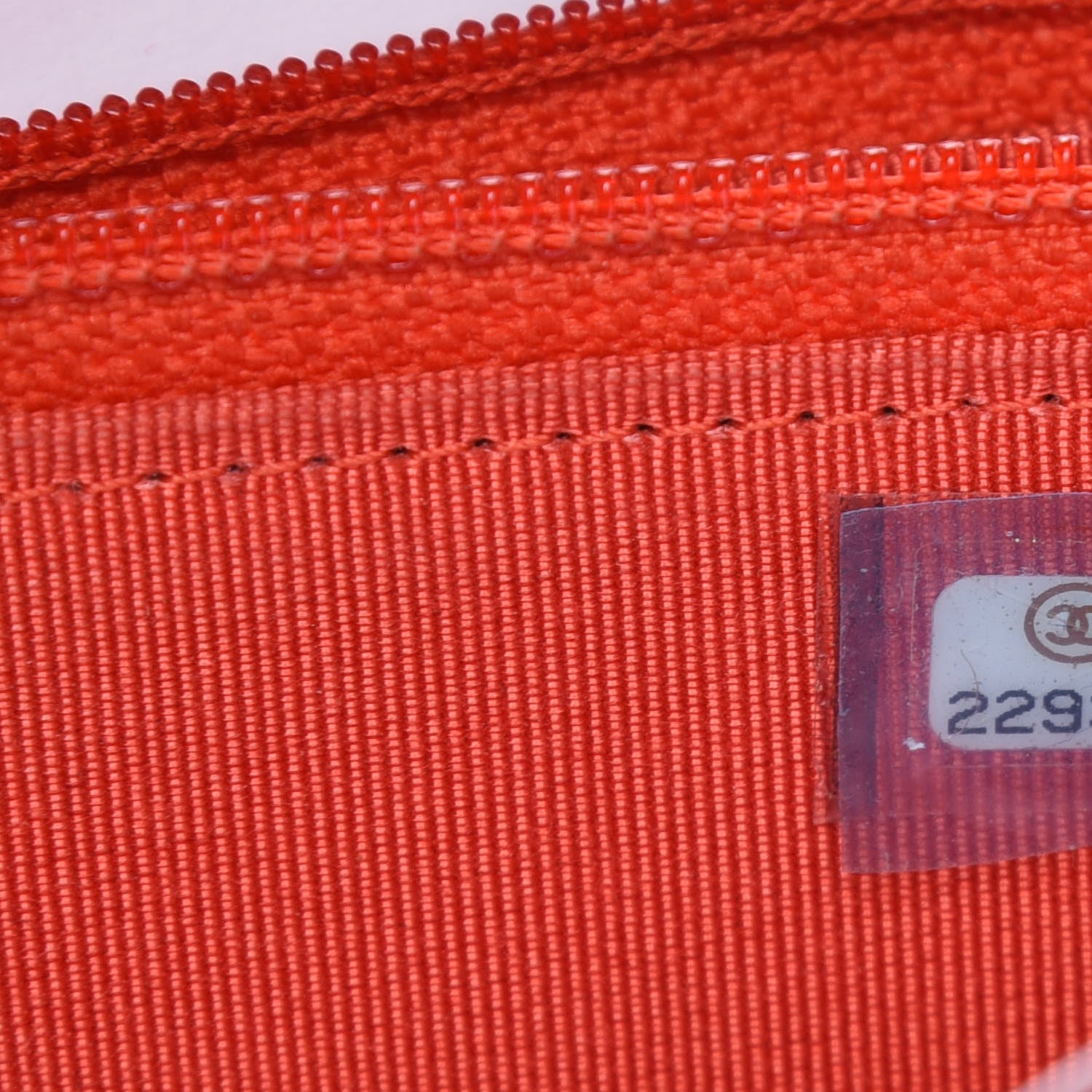 Chanel Caviar Quilted Small Zip Around Wallet Red 8 of 9
