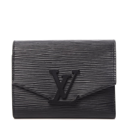 Louis Vuitton Epi Grenelle Compact Wallet Black 1 of 8
