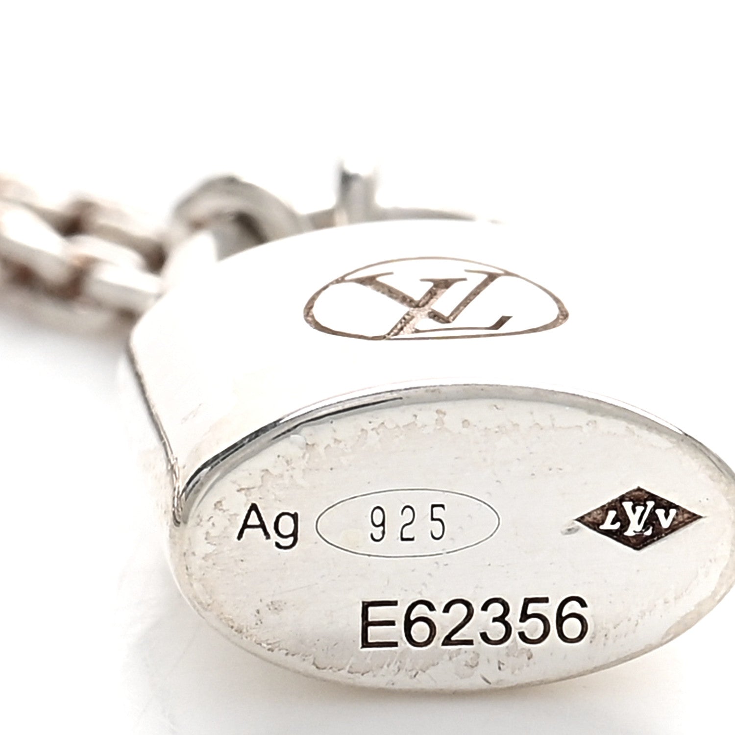 Louis Vuitton Sterling Silver Lockit Necklace 4 of 5