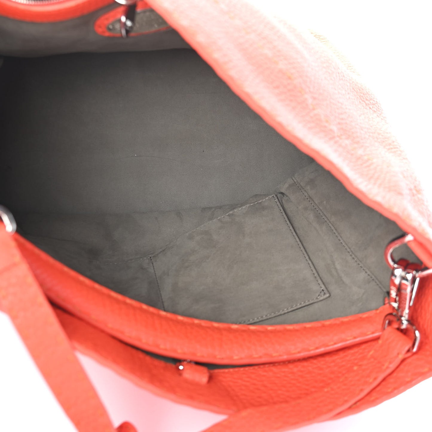 Cuoio Romano Selleria Large Anna Bucket Bag Arancio
