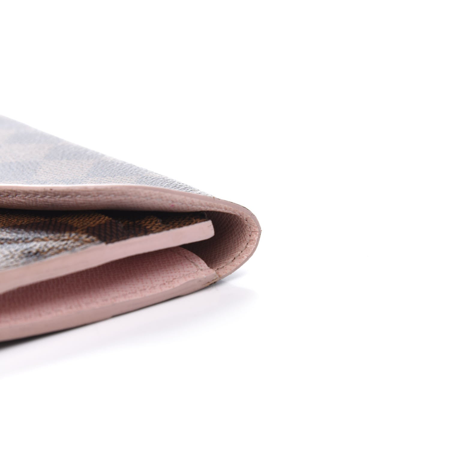 Louis Vuitton Damier Ebene Caissa Wallet Rose Ballerine 7 of 15