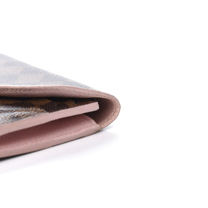 Louis Vuitton Damier Ebene Caissa Wallet Rose Ballerine 7 of 15