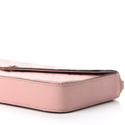 Louis Vuitton Empreinte Pochette Felicie Chain Wallet Rose Poudre 7 of 11
