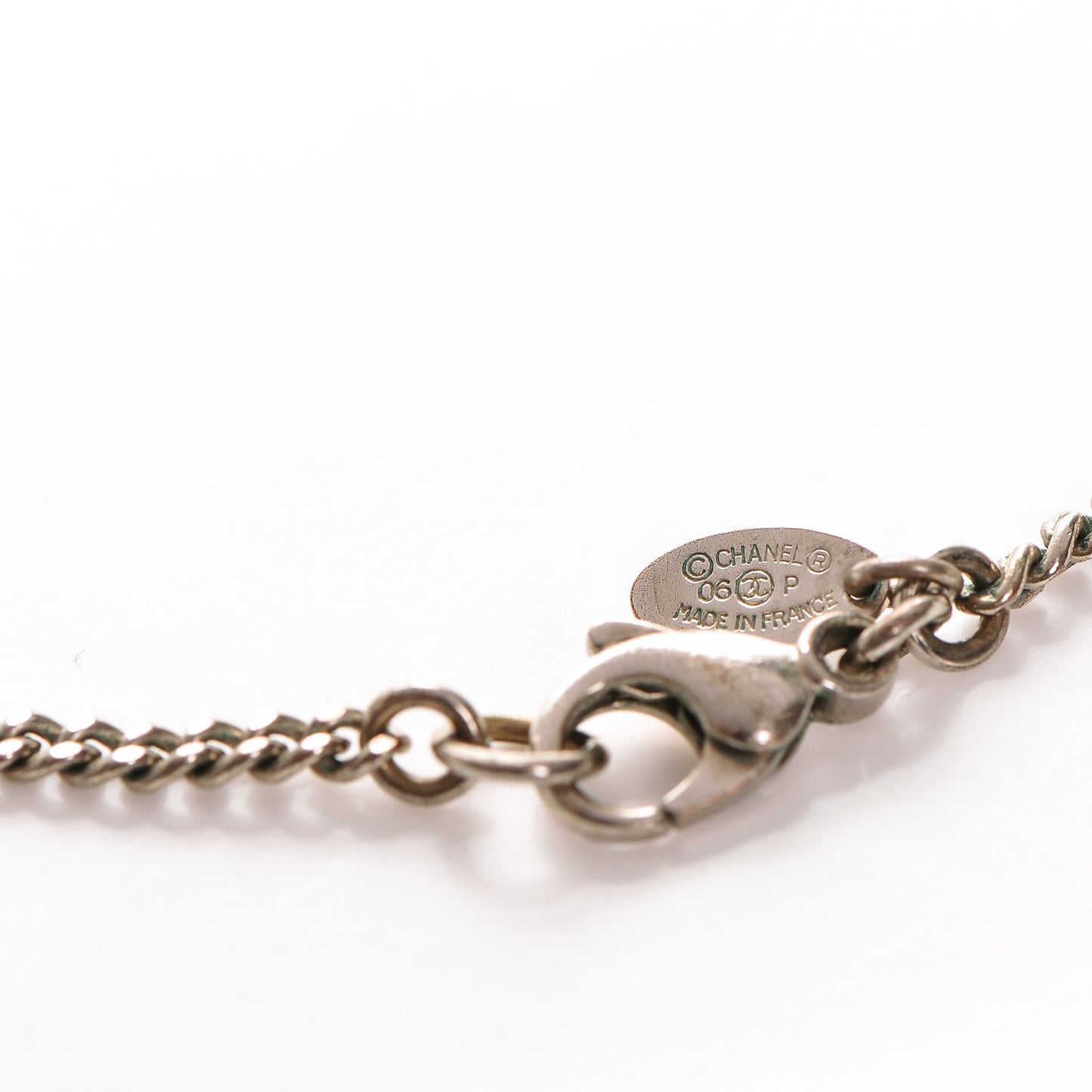 CC Coco Mademoiselle Coin Necklace Silver