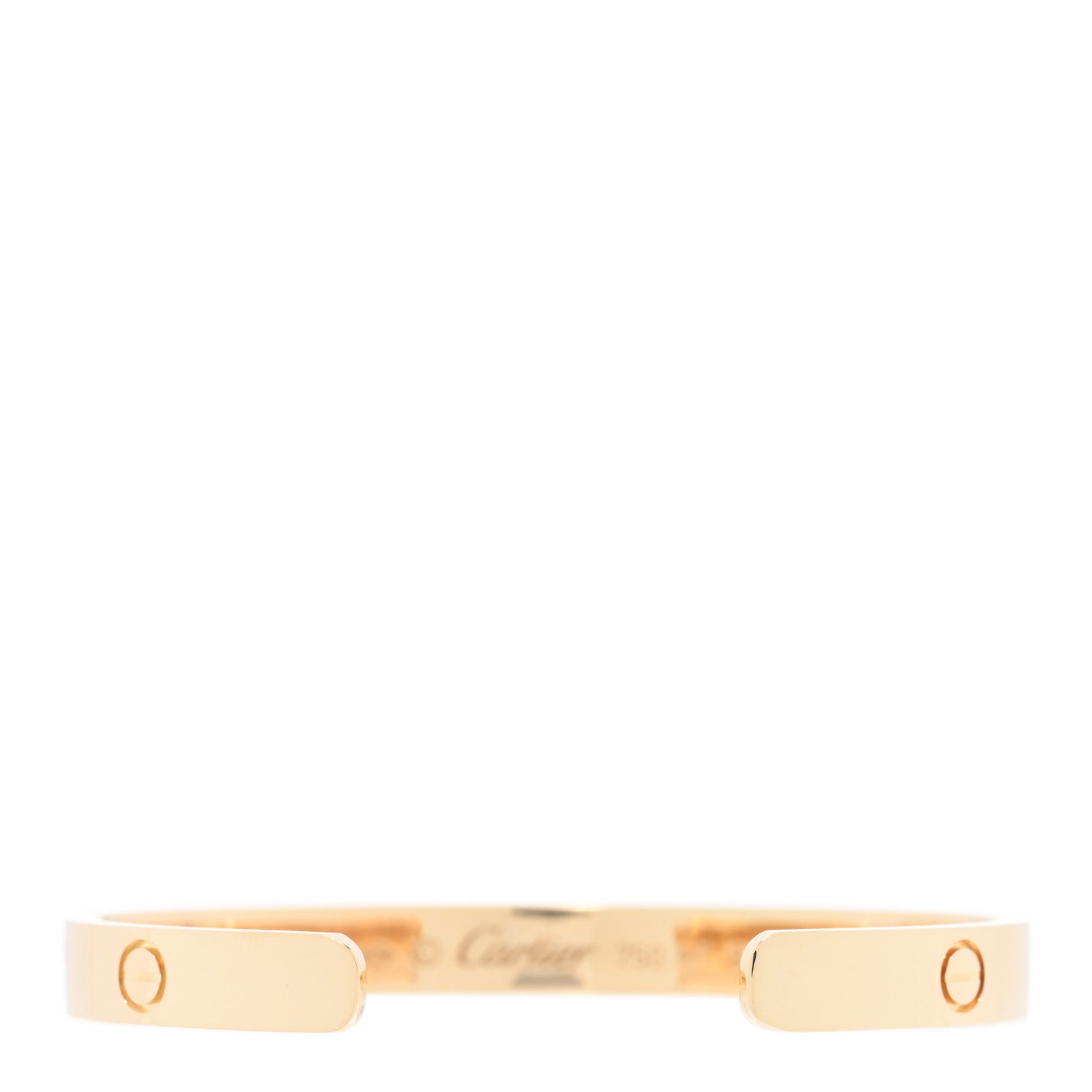 Cartier 18K Yellow Gold LOVE Cuff Bracelet 17 2 of 3