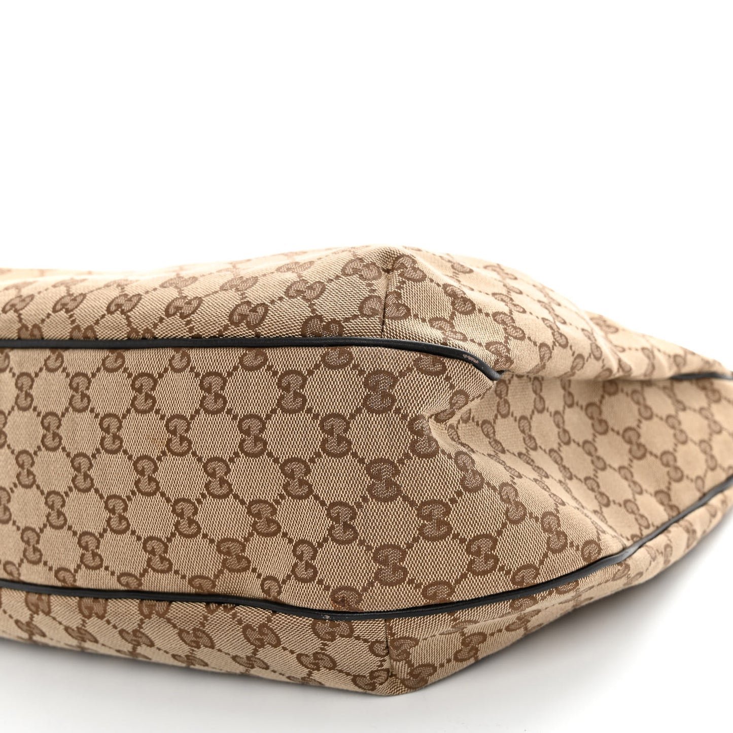 Monogram Large New Ladies Web Hobo Dark Brown